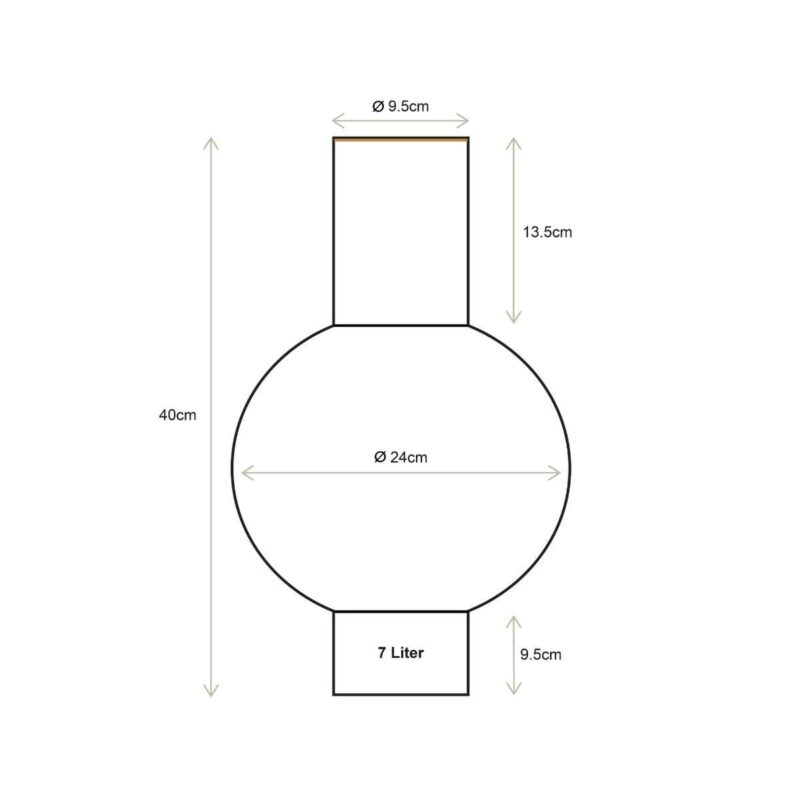 Scheda Vaso Metal 40cm