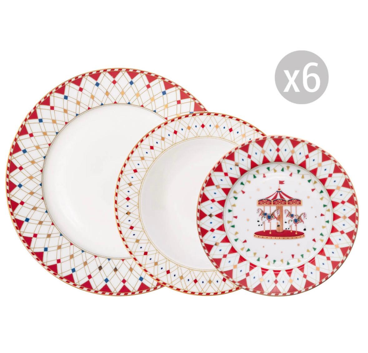 Servizio piatti x 6