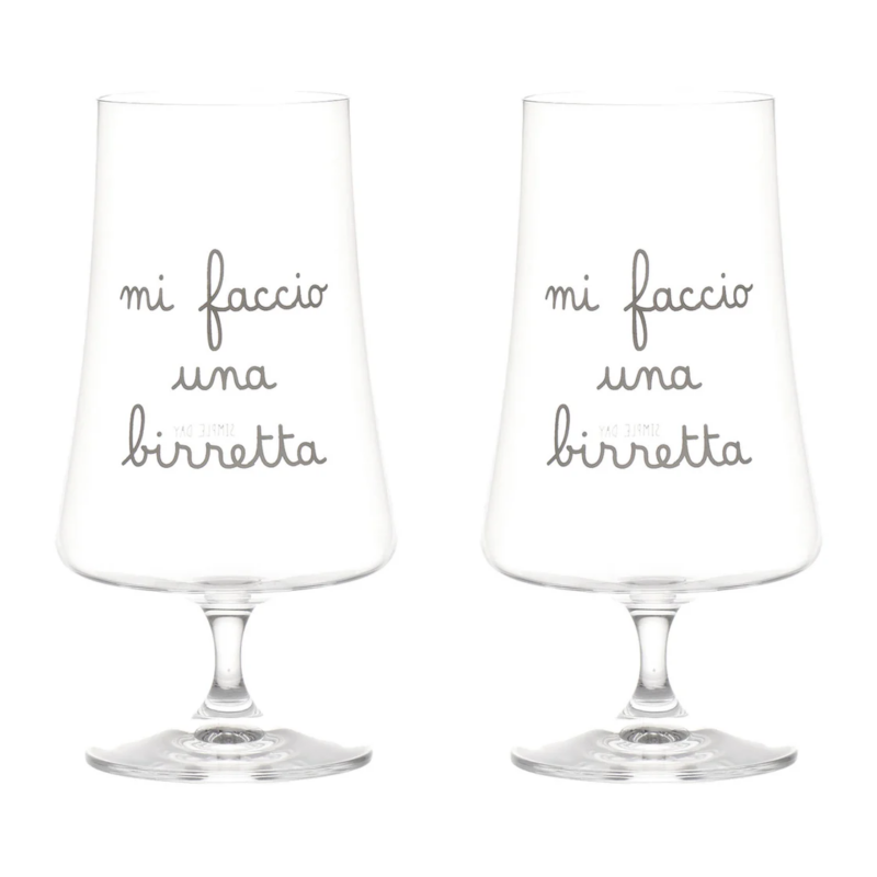 Set 2 calici mi faccio una birretta-2pezzi-20€.