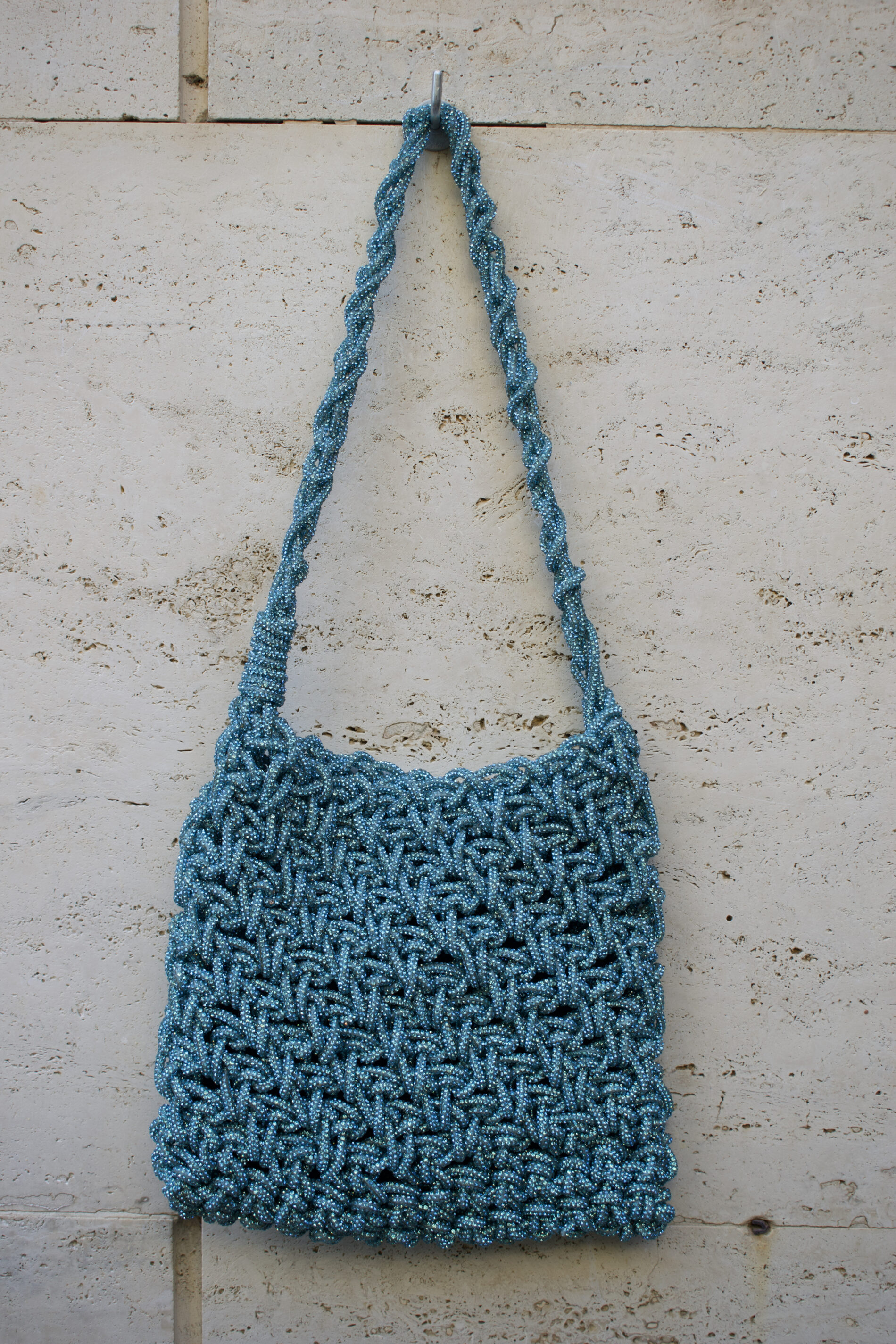 Borsa Kiki - manico lungo - celeste